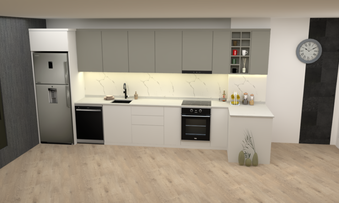 MDF Kapaklı Dolap - Edirne Mutfak Dolabı